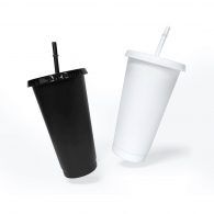Personalised Plastic Tumbler with Cover & Straw