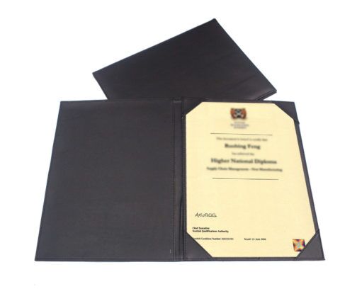 FG-256B Single Sided PU Certificate Holder