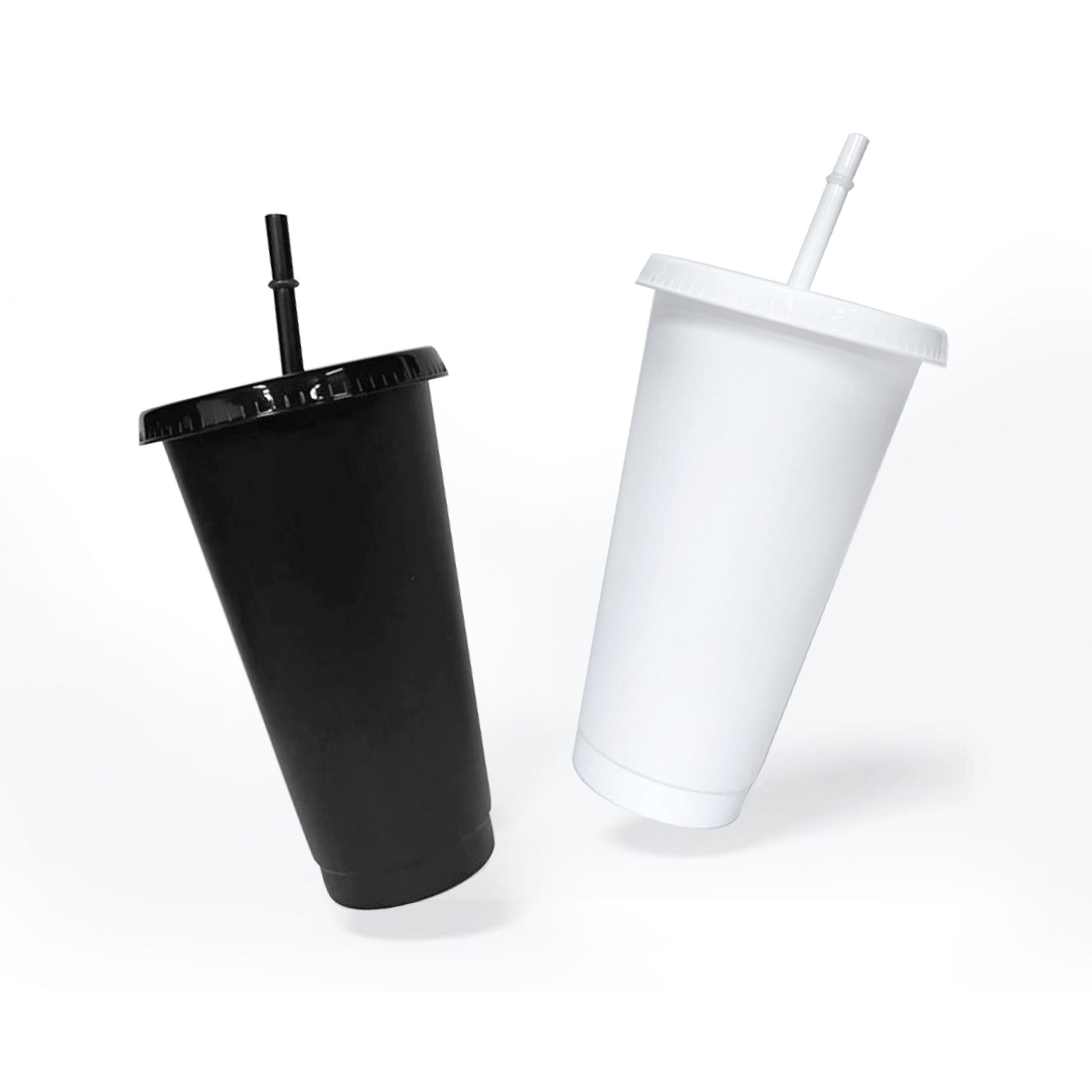 Personalised Plastic Tumbler with Cover & Straw